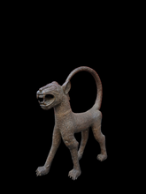 Load image into Gallery viewer, 2- Medium Couple Royal Leopard of the Benin Kingdom – Ceremonial Lost-Wax Bronze Sculpture