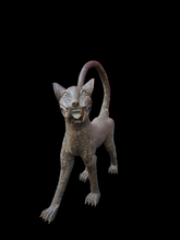 Load image into Gallery viewer, 1- Medium Royal Leopard of the Benin Kingdom – Ceremonial Lost-Wax Bronze Sculpture