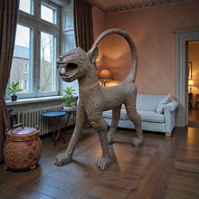 Load image into Gallery viewer, 2- Medium Royal Leopard of the Benin Kingdom – Ceremonial Lost-Wax Bronze Sculpture