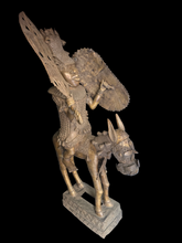 Load image into Gallery viewer, Big Royal Horseman in Bronze – Benin City Art
