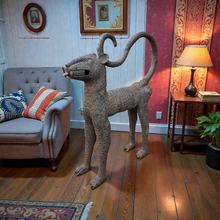 Load image into Gallery viewer, Big Royal Leopard of the Benin Kingdom – Ceremonial Lost-Wax Bronze Sculpture