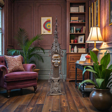 Load image into Gallery viewer, Benin Royal Bronze Head with Monumental Ceremonial Headdress ( Queen Mother Ife )