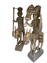 Load image into Gallery viewer, Big Royal Horseman in Bronze – Benin City Art