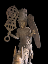 Load image into Gallery viewer, Big Royal Horseman in Bronze – Benin City Art

