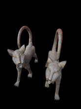 Load image into Gallery viewer, 1- Medium Couple Royal Leopard of the Benin Kingdom – Ceremonial Lost-Wax Bronze Sculpture
